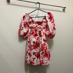 ❤️🤍 Abercrombie & Fitch Emerson Puff Sleeve Mini Dress – S Petite 🤍❤️